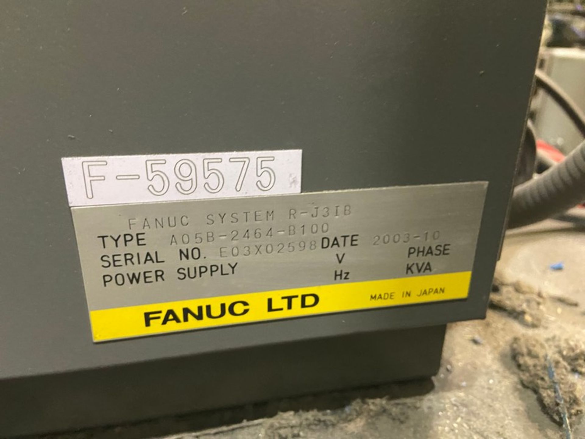 2003 Fanuc Pick N' Place Robot, Type A05B-2464-B100, S/N E03X02598, with Controller & Control Panel, - Image 10 of 15