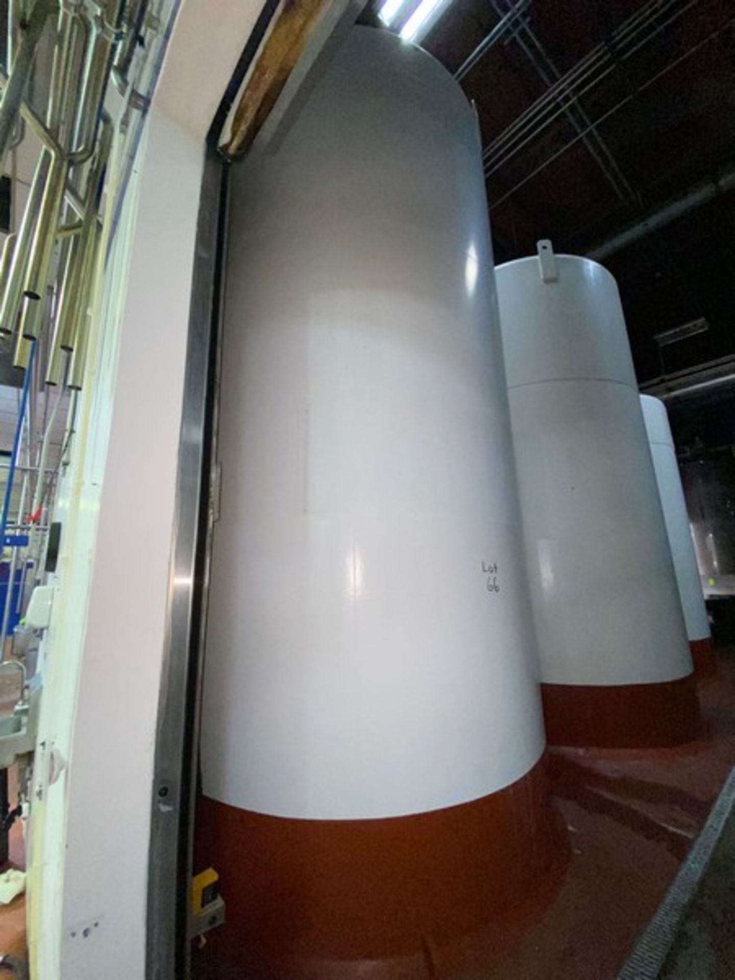 DCI 6,000 Gal. Jacketed S/S Silo, S/N JS-867, with S/S Alcove & (2) S/S Air Valves, Painted Exterior - Image 7 of 13