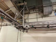 Remaining Jug Conveyor In Bagging/Debagging Room, Includes Straight Sections, Alpines, & 90 Degree