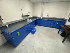 Lab Counter, L-Type, with Counter Top & Bottom Storage (LOCATED IN LOS ANGELES, CA) (RIGGING,