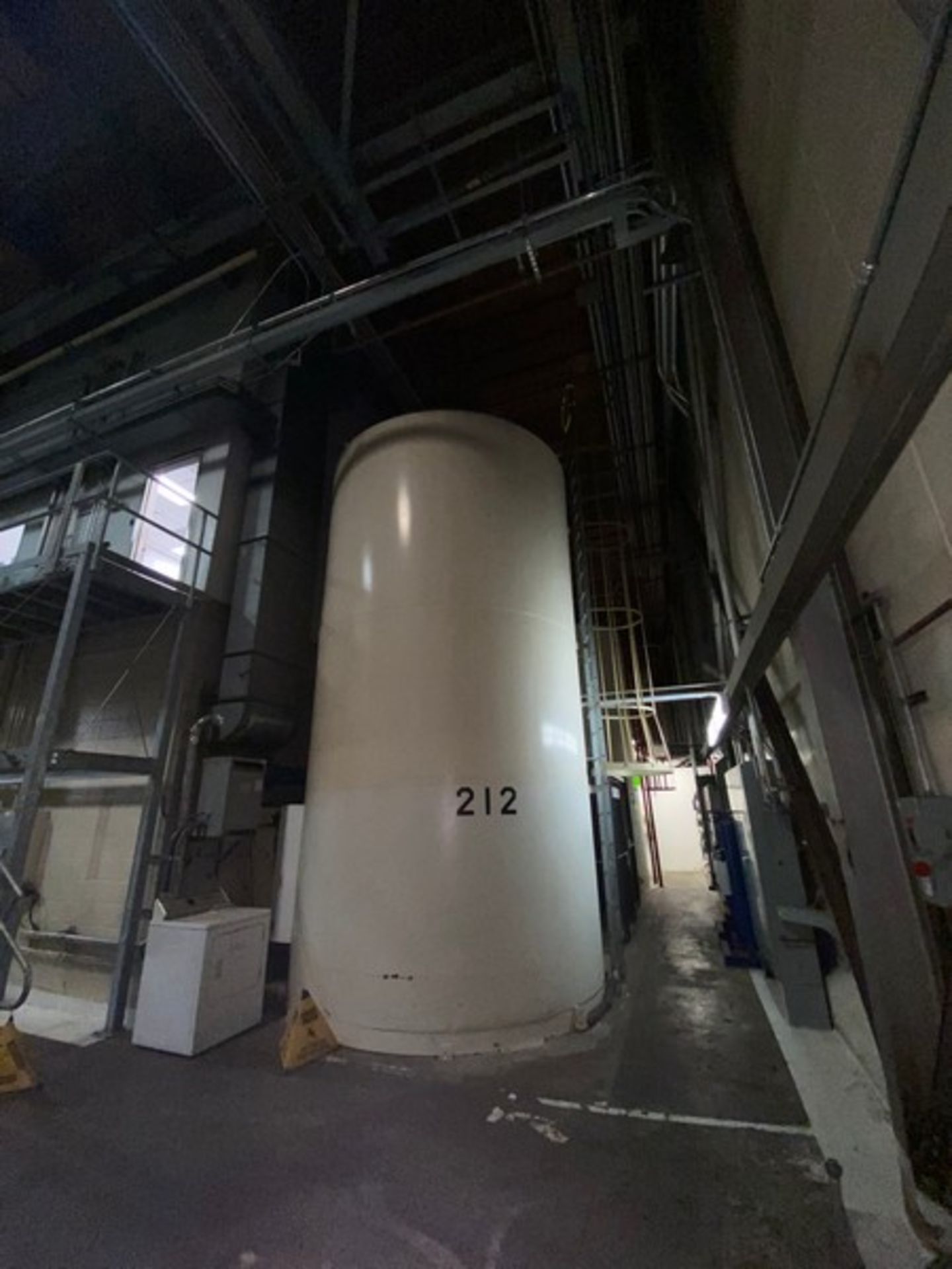 DCI 10,000 Gal. S/S Jacketed Silo, S/N C96-D-5085, with Alcove & Vertical S/S Agitation, with Top - Image 2 of 13