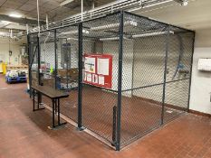 Plant Cage, with Cage Ceiling & Door, Overall Dims. Aprox. 14 ft. Lx 10 ft. W x 8 ft. H (LOCATED