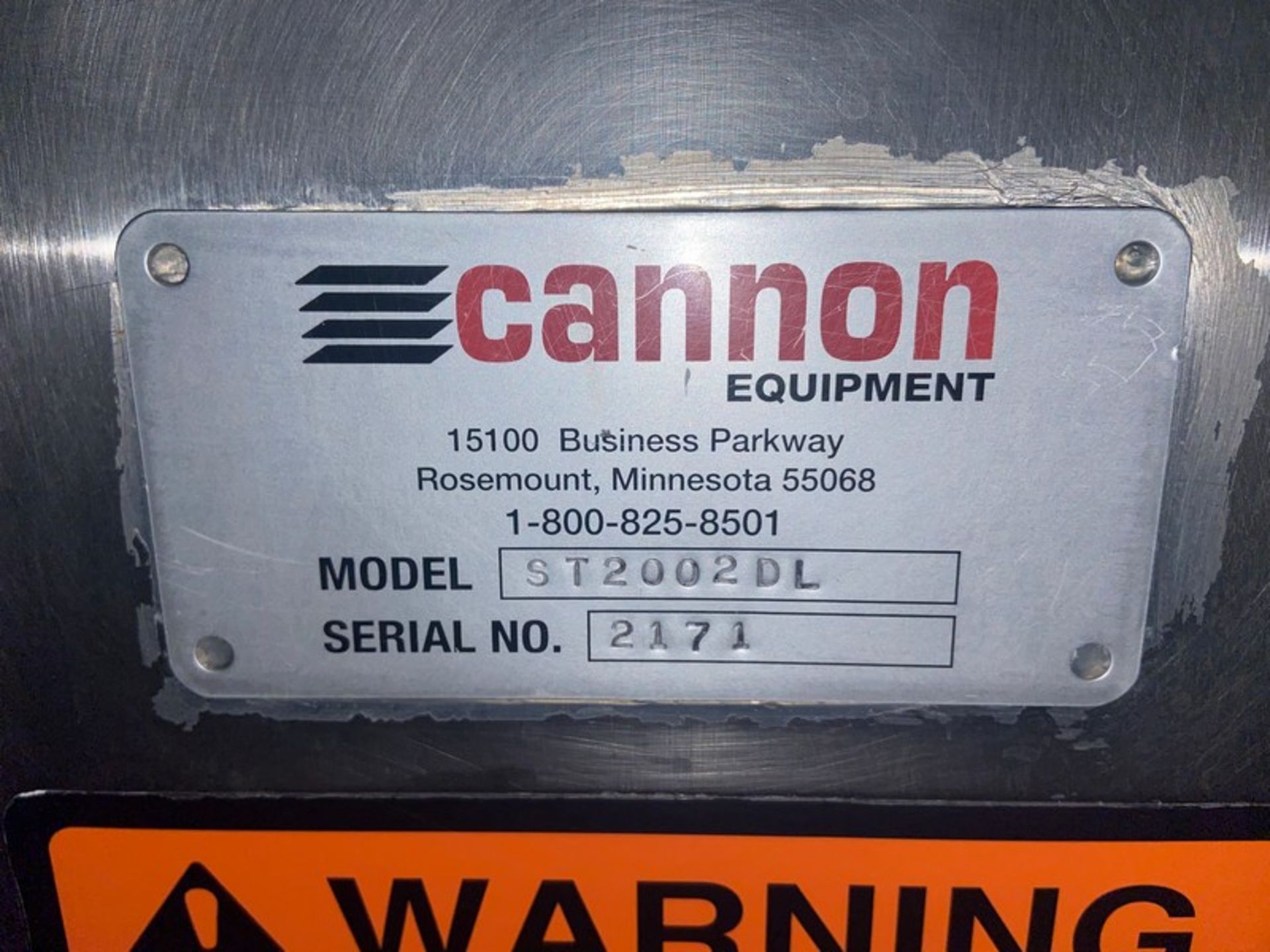 Cannon S/S Stacker, M/N ST2002DL, with Allen-Bradley PLC (NOTE: PLC Missing (1) Slot--See - Image 5 of 5