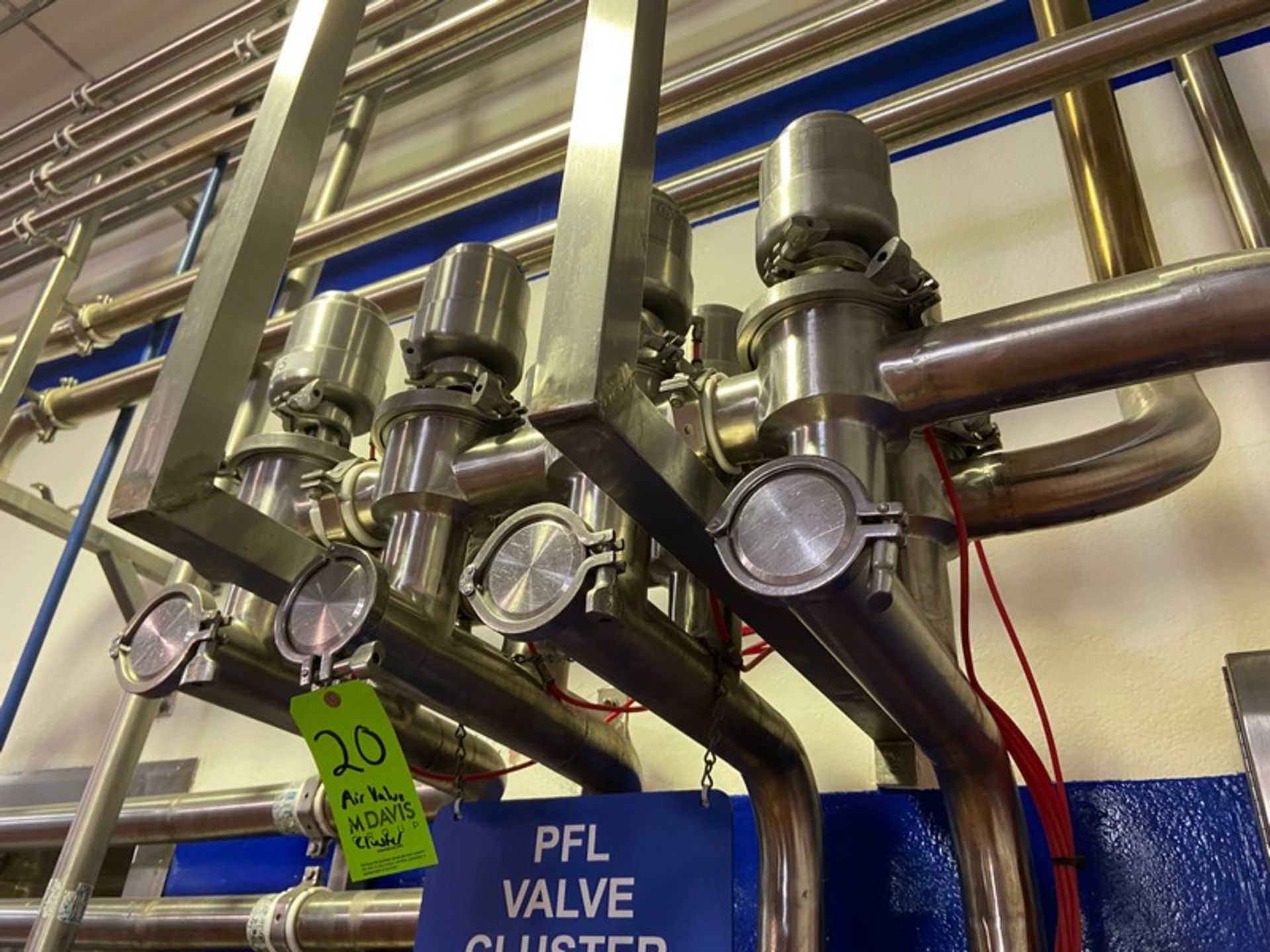 Tri-Clover S/S Air Valves Cluster, with S/S Manifold (LOCATED IN LOS ANGELES, CA)(RIGGING, - Image 2 of 3