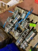 Lot of Assorted (8) S/S Ball Valves & (3) S/S Air Valves (LOCATED IN LOS ANGELES, CA) (RIGGING,