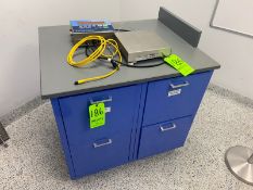 Lab Counter, Square Type, with Bottom Storage (LOCATED IN LOS ANGELES, CA) (RIGGING, LOADING, & SITE