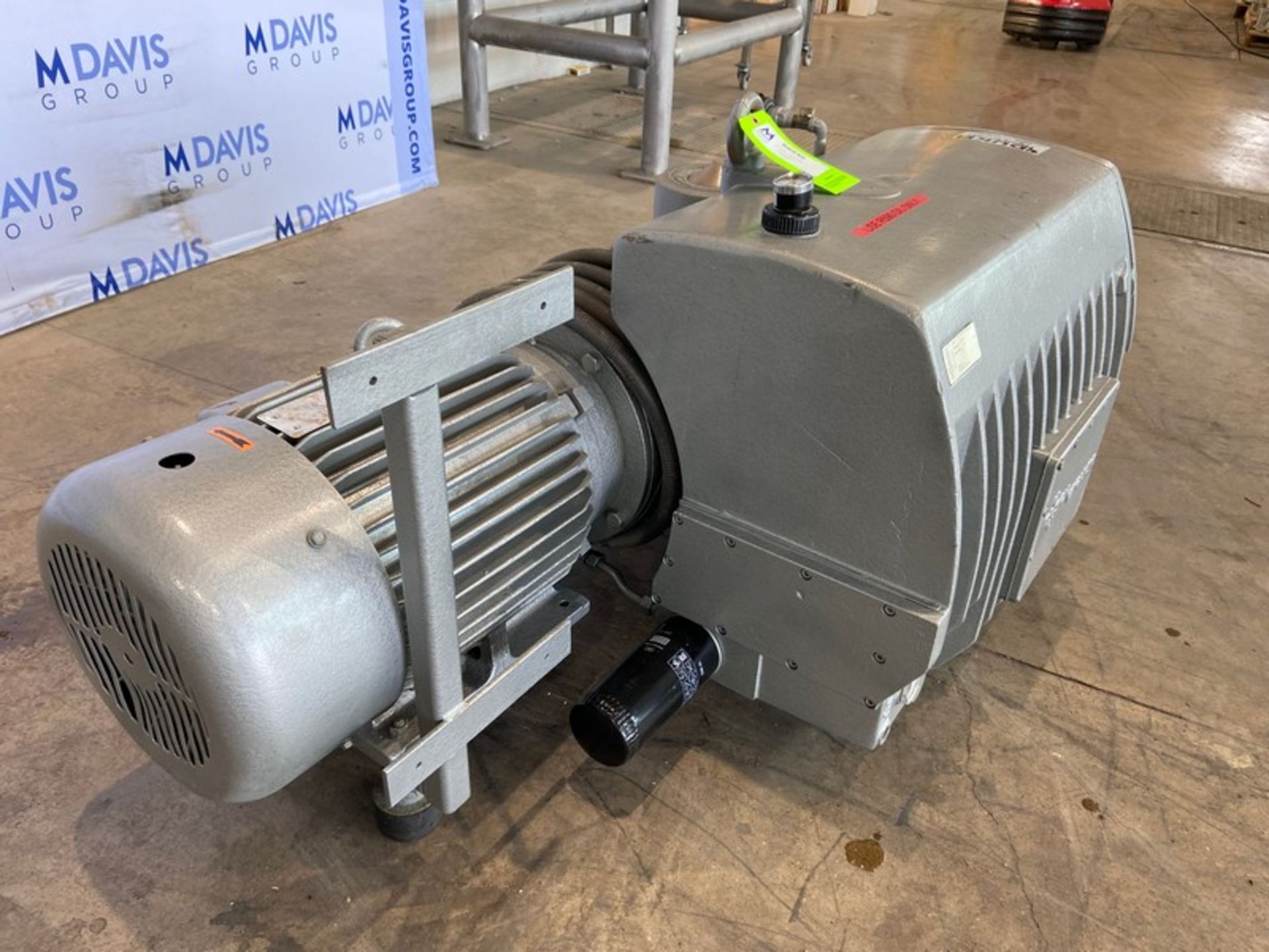 Buusch 20 hp Vacuum Pump,-Type RA0400-B033-1103, S/N C1440, with Toshiba 208-230/460 Volts, 3 Phase, - Bild 8 aus 9