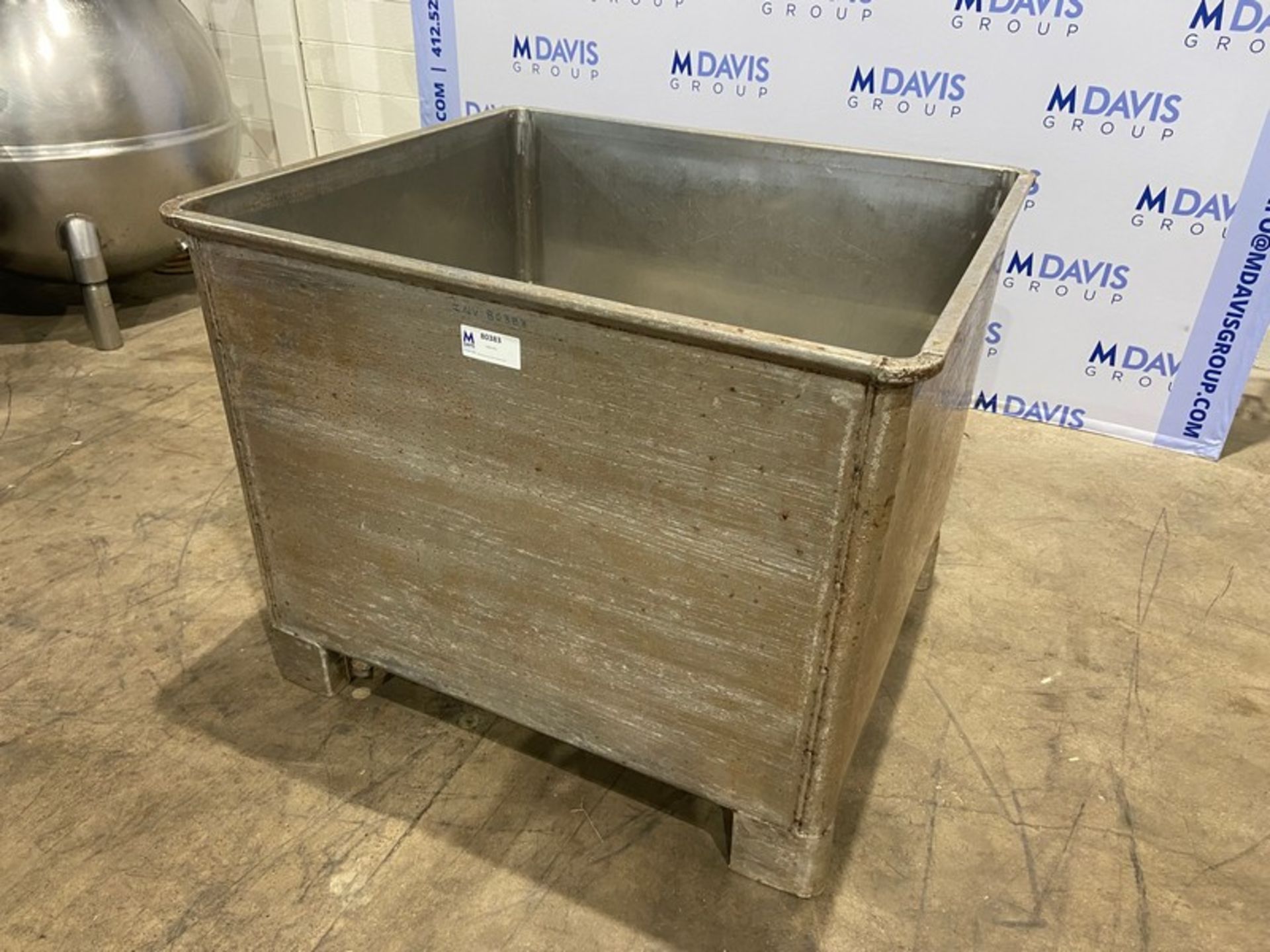 S/S Single Wall Tote,Internal Dims.: Aprox. 48" L x 42" W x 35" Deep(INV#80383)(Located @ the MDG - Image 2 of 4