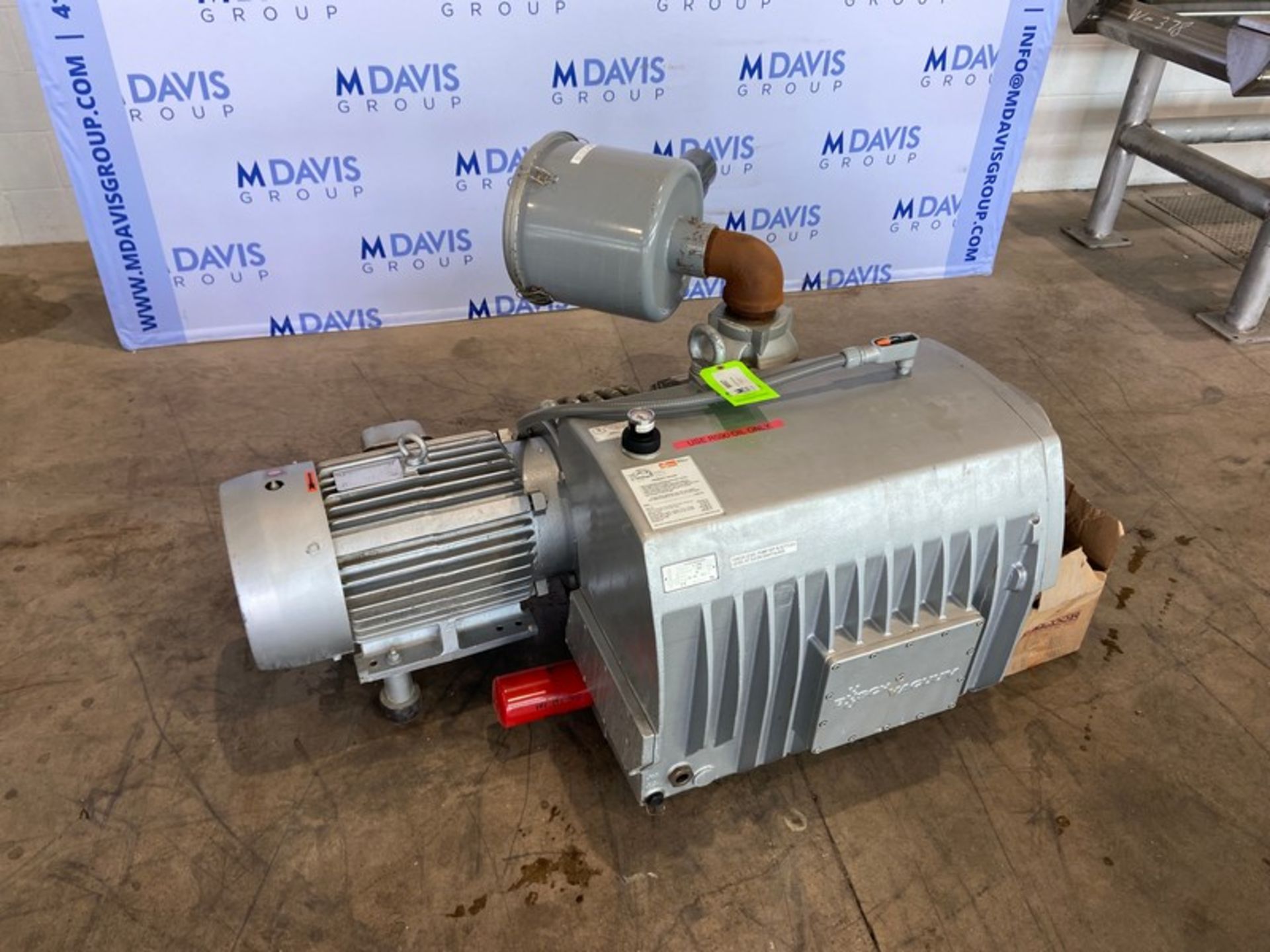 Buusch 15 hp Vacuum Pump,-Type RC0400B0331004, S/N C6118, with Toshiba 1160 RPM Motor, 208-230/460 - Image 4 of 11