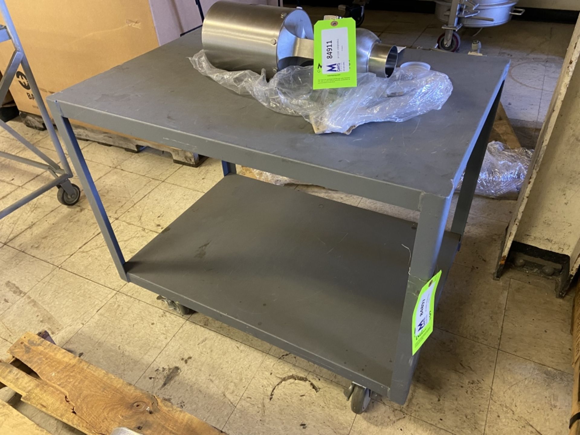 Portable Shop Cart, with Bottom Shelf, Overall Dims. Aprox. 36" L x 24" W x 30" H, Mounted on