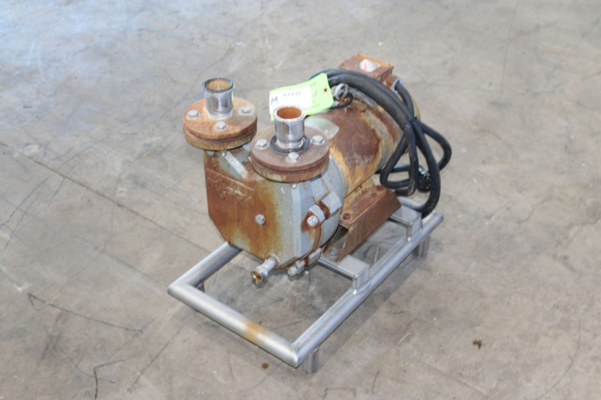 Buusch Vacuum Pump, with Baldor 1755 RPM Motor, 208-230/460 Volts, 3 Phase, with Associated Steam - Image 3 of 5