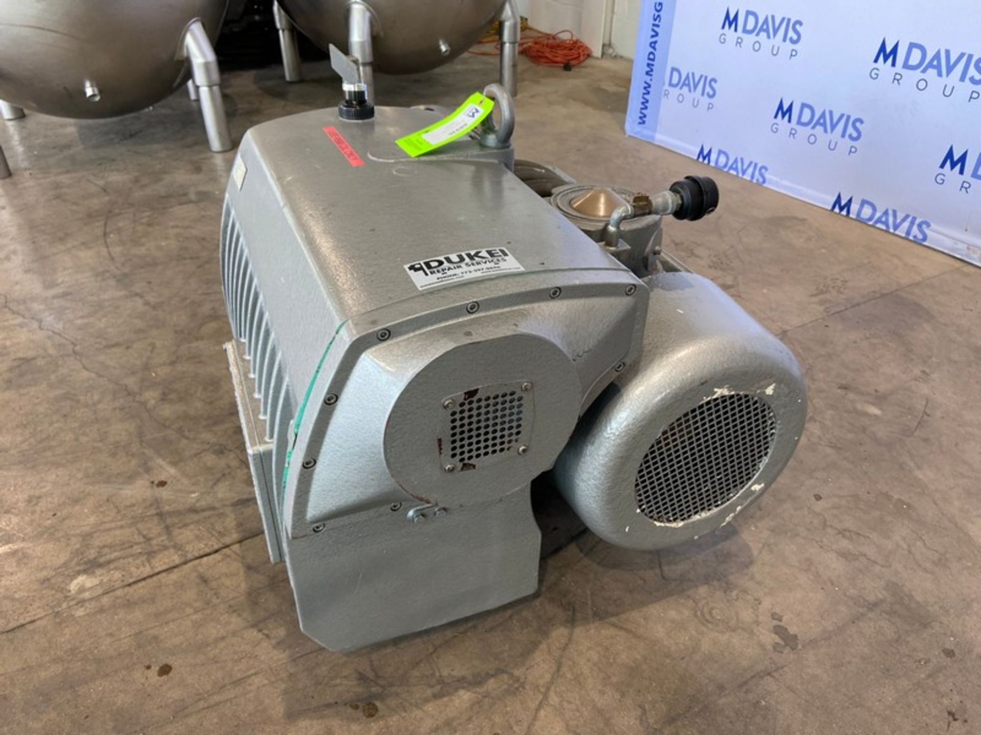 Buusch 20 hp Vacuum Pump,-Type RA0400-B033-1103, S/N C1440, with Toshiba 208-230/460 Volts, 3 Phase, - Image 6 of 9