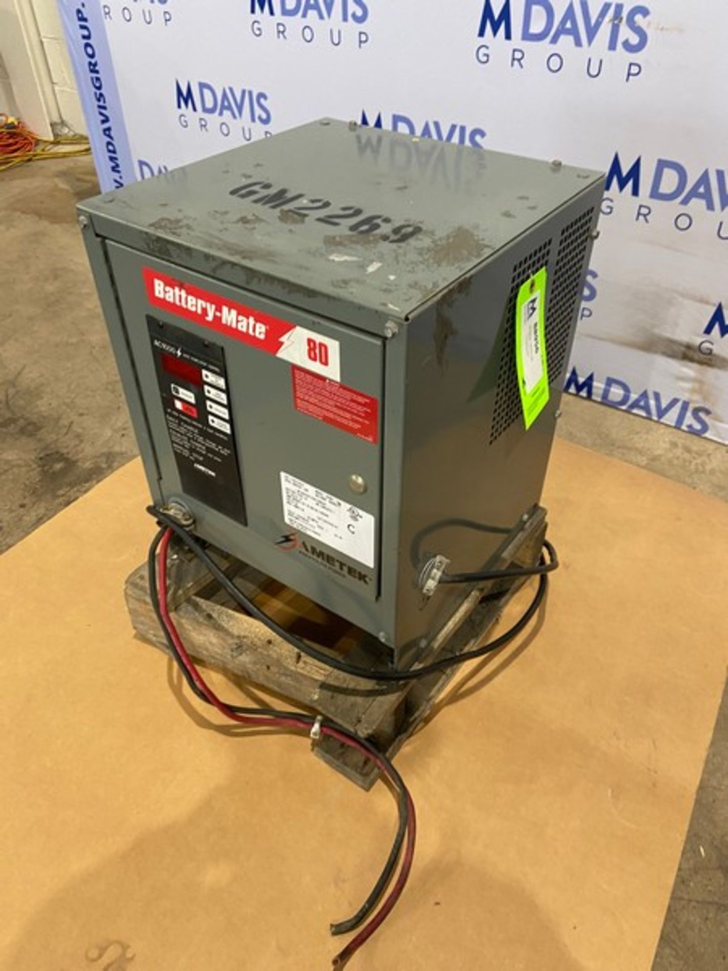 AMETEK Battery-Mate 80 Forklift Battery Charger,M/N 380M1-12C, S/N 114CS16234, DC Output Per