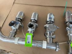 (3) FlowTrend S/S Air Valves,-M/N 361, Aprox. 3" Clamp Type (INV#87453)(Located @ the MDG Showroom