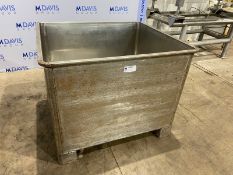S/S Single Wall Tote,Internal Dims.: Aprox. 48" L x 42" W x 35" Deep(INV#80383)(Located @ the MDG