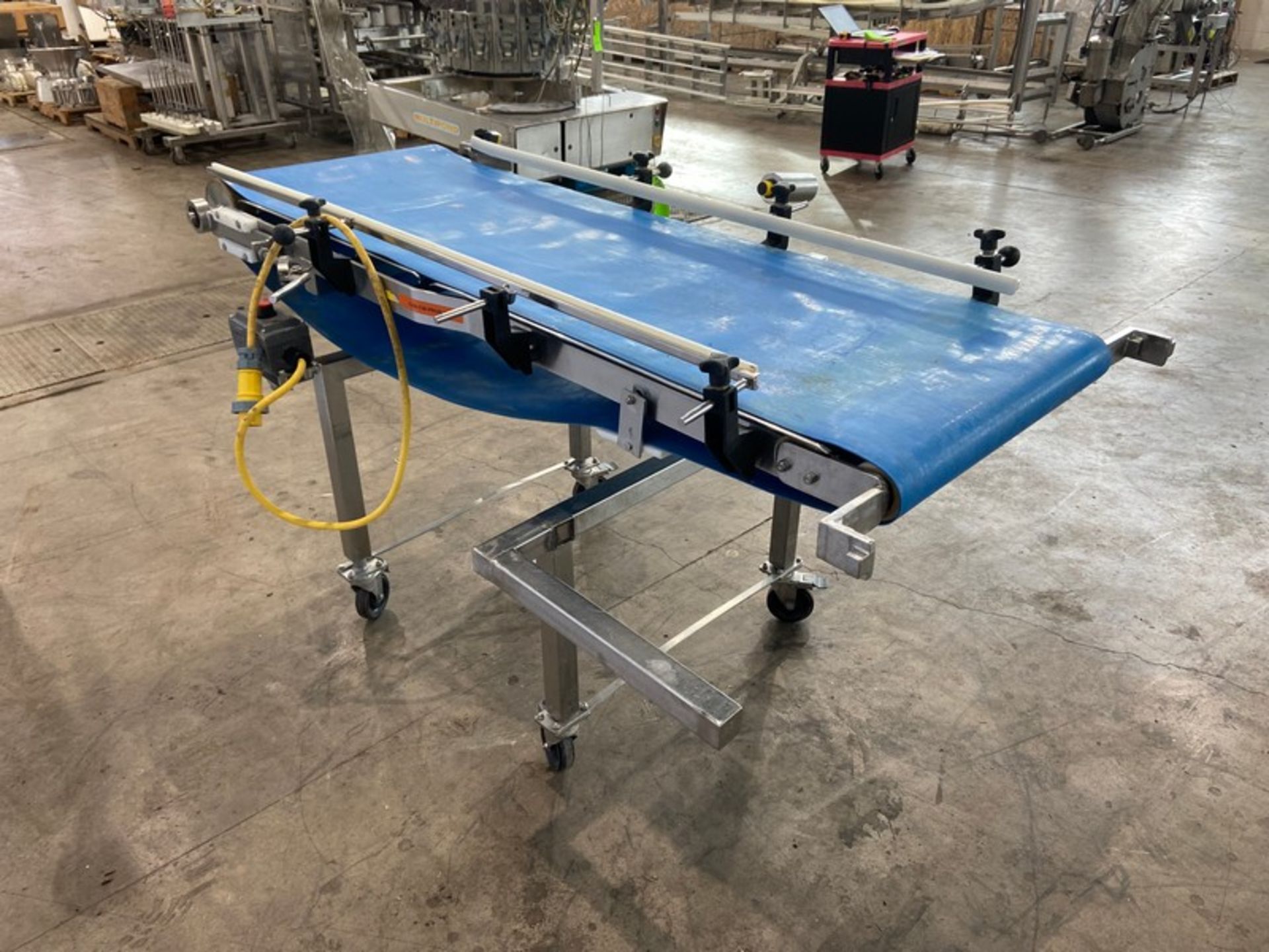 Straight Section of Conveyor,-Conveyor Aprox. 75" L x 24" W Belt, x 41" H (Belt to Ground), with - Bild 5 aus 7