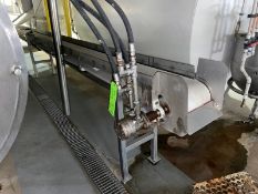 Straight Section of Discharge Conveyor, with Aprox. 12” W Belt, Hydraulically Driven, Mounted on S/S