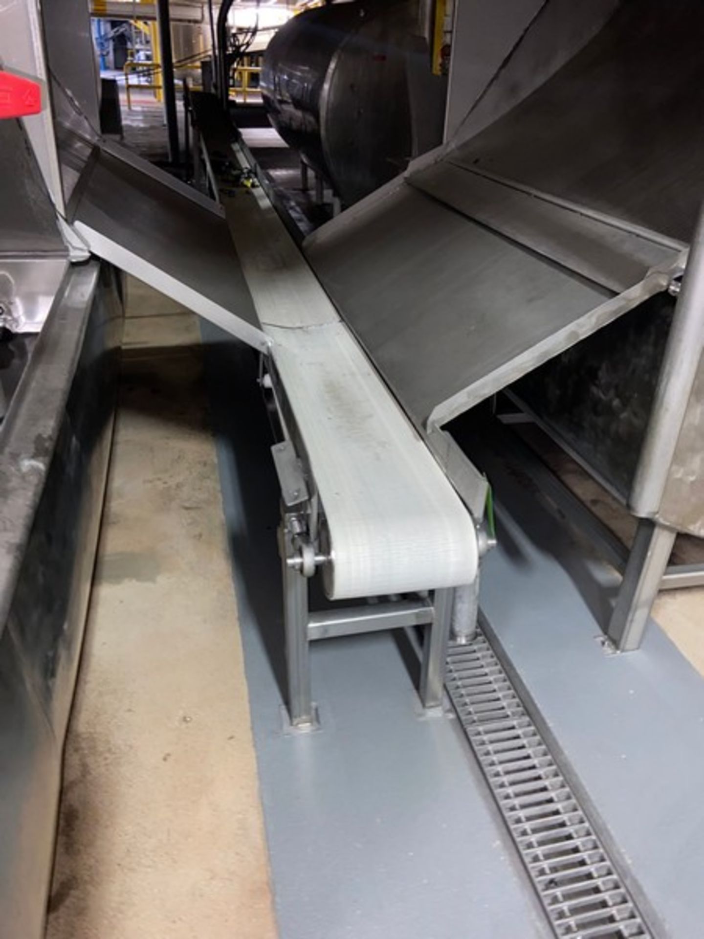 Straight Section of Discharge Conveyor, with Aprox. 12” W Belt, Hydraulically Driven, Mounted on S/S - Image 6 of 6