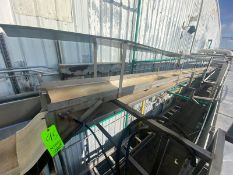 Straight Section of Incline Conveyor, with S/S Roof, with Aprox. 17-1/2” W Belt (LOCATED IN ATWATER,