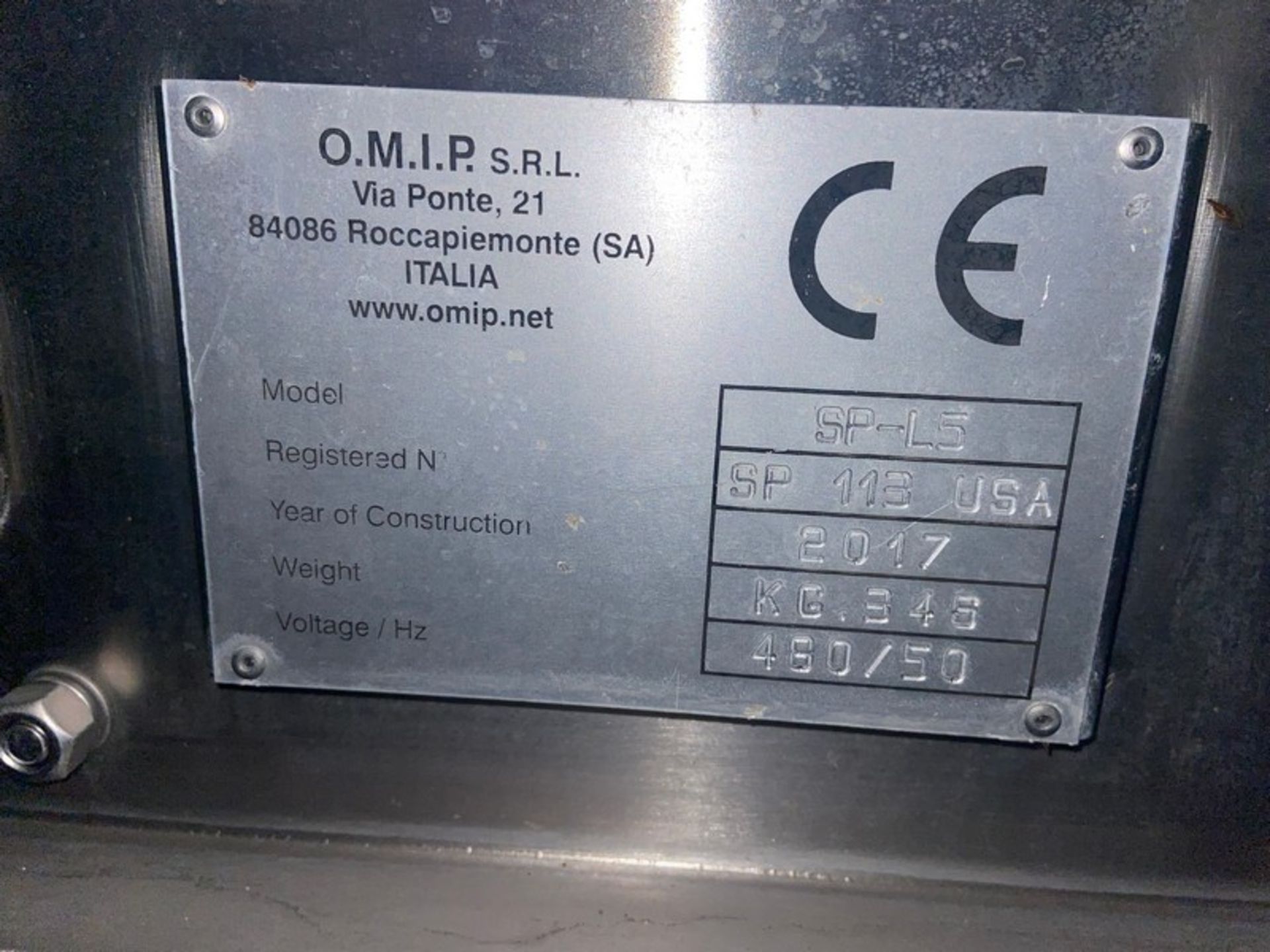 2017 OMIP, M/N SP-LS, Registered Number: SP 113 USA, with Drive, 460 Volts, 3 Phase (LOCATED IN - Image 8 of 17