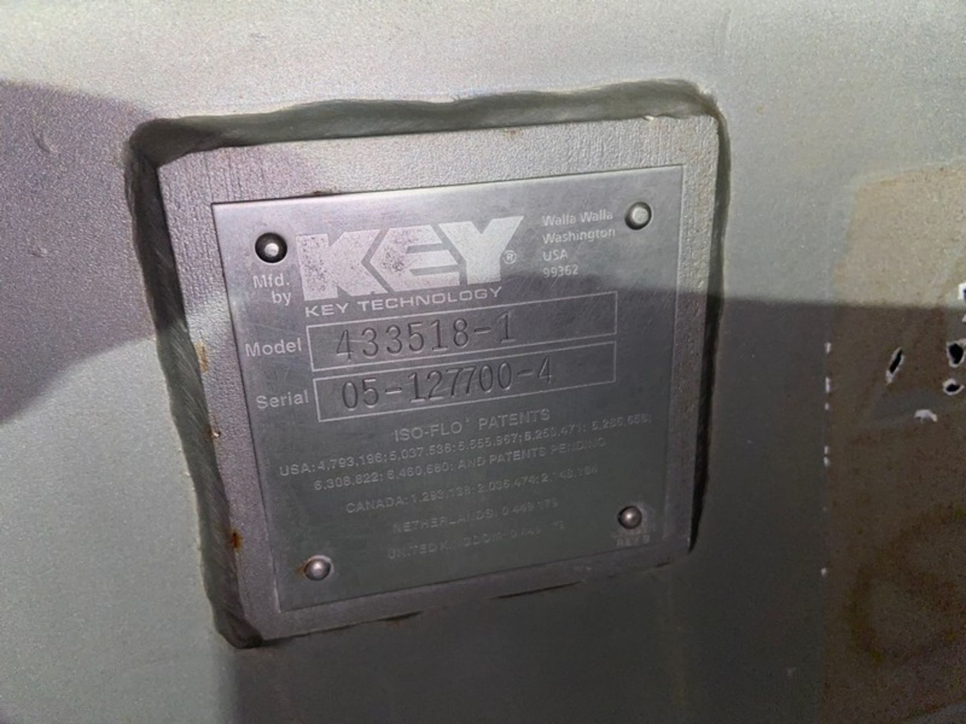 Key S/S Shaker Deck, M/N 433518-7, S/N 05-127700-4, Mounted on S/S Frame (LOCATED IN ATWATER, CA) - Image 3 of 5