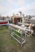 2008 Peterson Custom Stainless Shell & Tube Heat Exchanger, Nat'l Board #: 188, S/N 28133, Shell 150