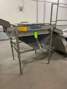 S/S Fresh Destemmer Deck, with Aprox. 36” W S/S Mesh Belt, Mounted on S/S Frame (LOCATED IN ATWATER,