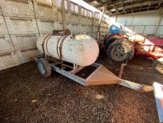 Propane Tank, Mounted on Trailer (LOCATED IN ATWATER, CA)