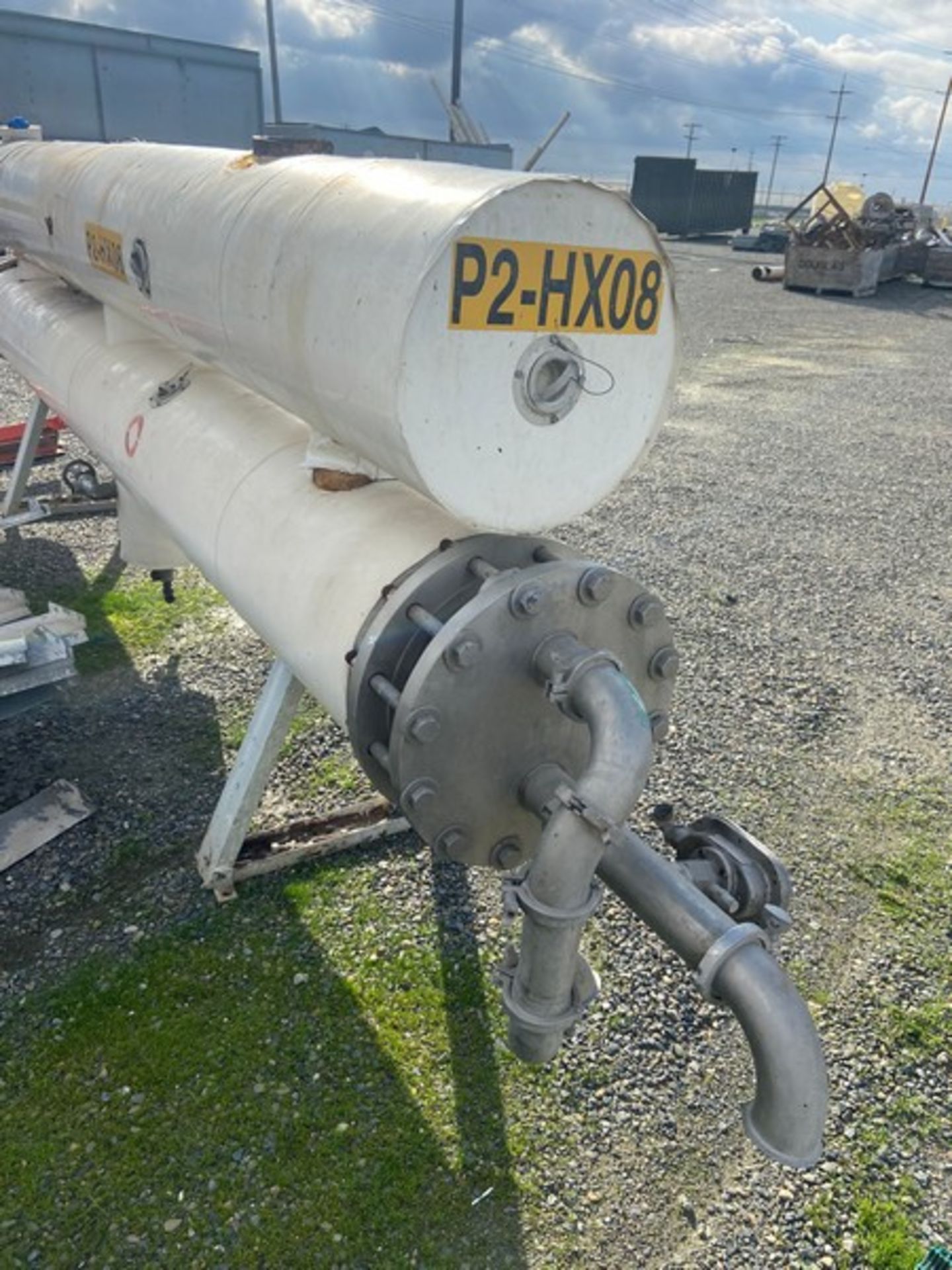 Dual Tube Shell & Tube Heat Exchanger, Aprox. 12 ft. L (LOCATED IN ATWATER, CA) - Image 3 of 4