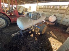 Propane Tank, Mounted on Trailer (LOCATED IN ATWATER, CA)