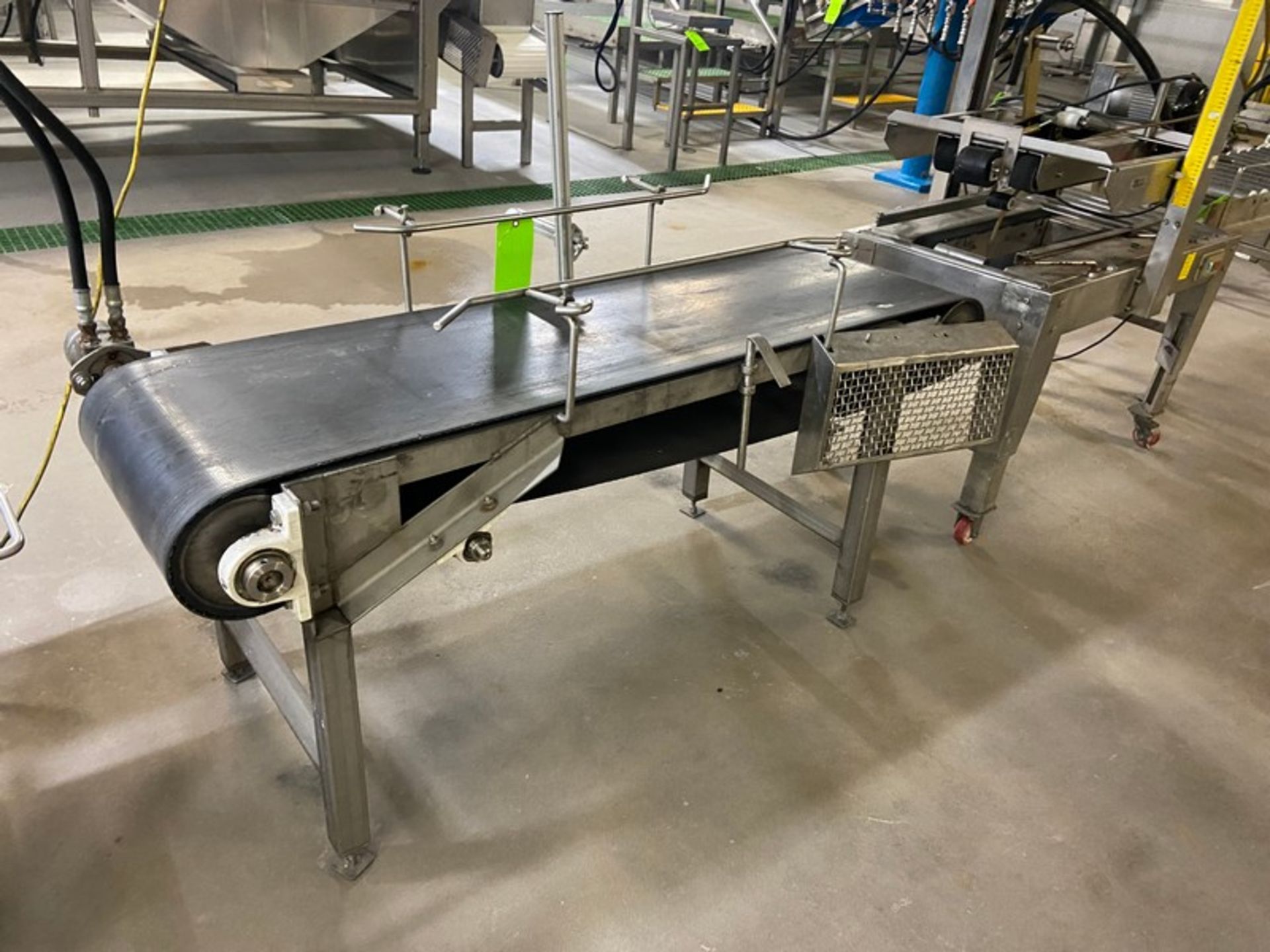 Straight Section of Discharge Conveyor, Aprox, 4-1/2 ft. L, with Aprox. 18” W Rubber Belt, Belt to - Bild 3 aus 3