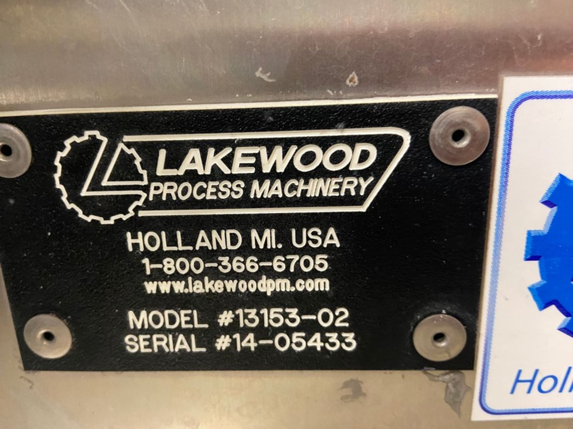 Lakewood Process Machinery S/S Skimmer Conveyor, M/N 13153-02, S/N 14-05433, with Aprox. 42” W S/S - Image 8 of 12