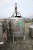 S/S Single Wall Tank, with Vertical Agitation, with S/S Bottom Sweep Agitation, with 2-1/2" Clamp