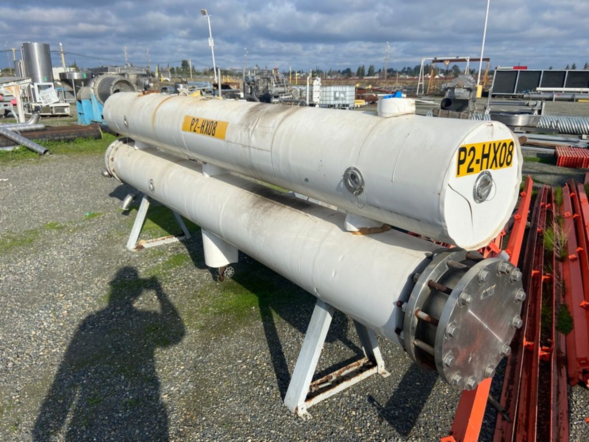 Dual Tube Shell & Tube Heat Exchanger, Aprox. 12 ft. L (LOCATED IN ATWATER, CA) - Image 4 of 4