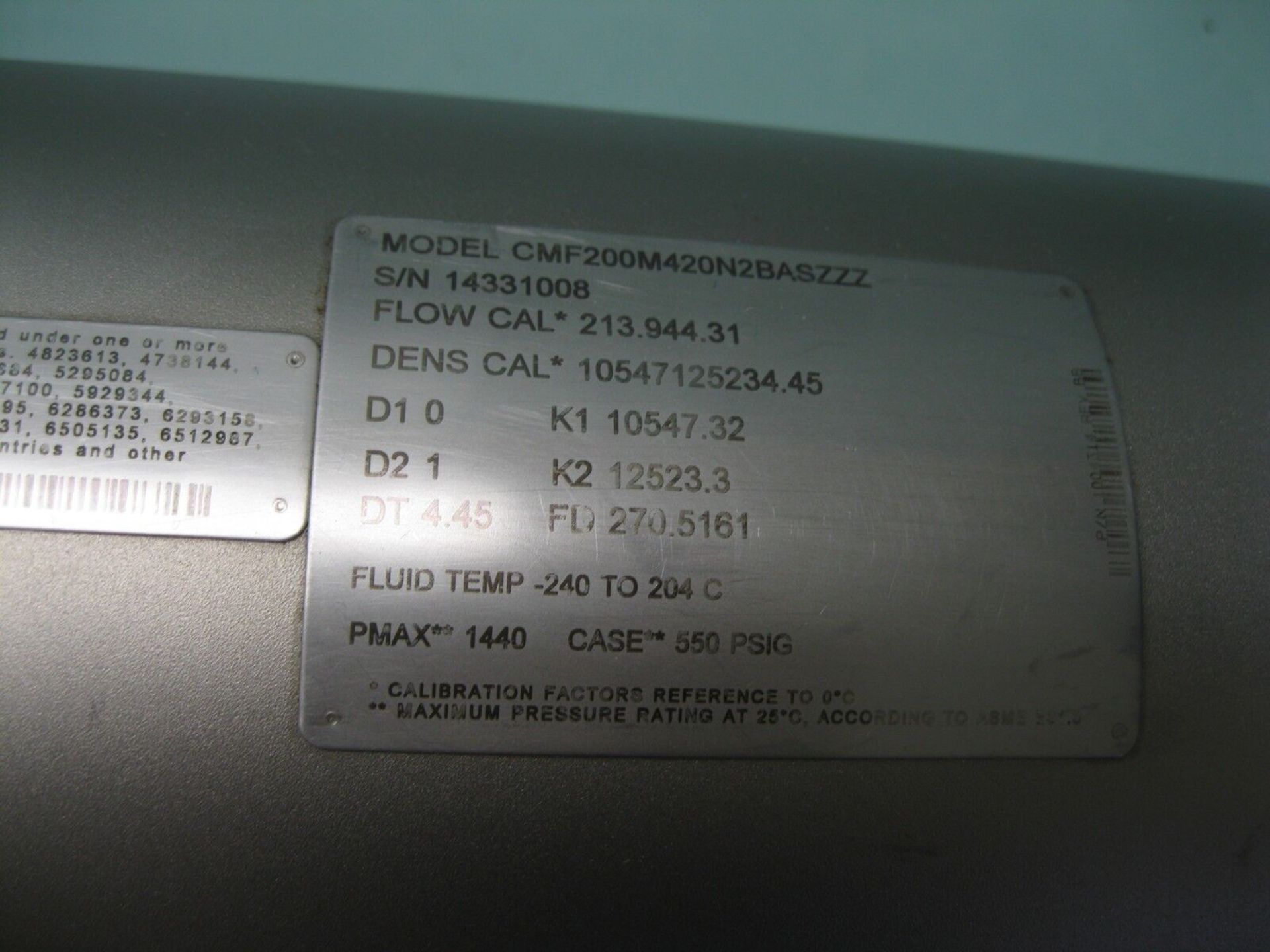 2" 600# Micro Motion CMF200 Sensor Enhanced Core Processor 2012 NEW (Located Springfield, NH) ( - Image 3 of 5