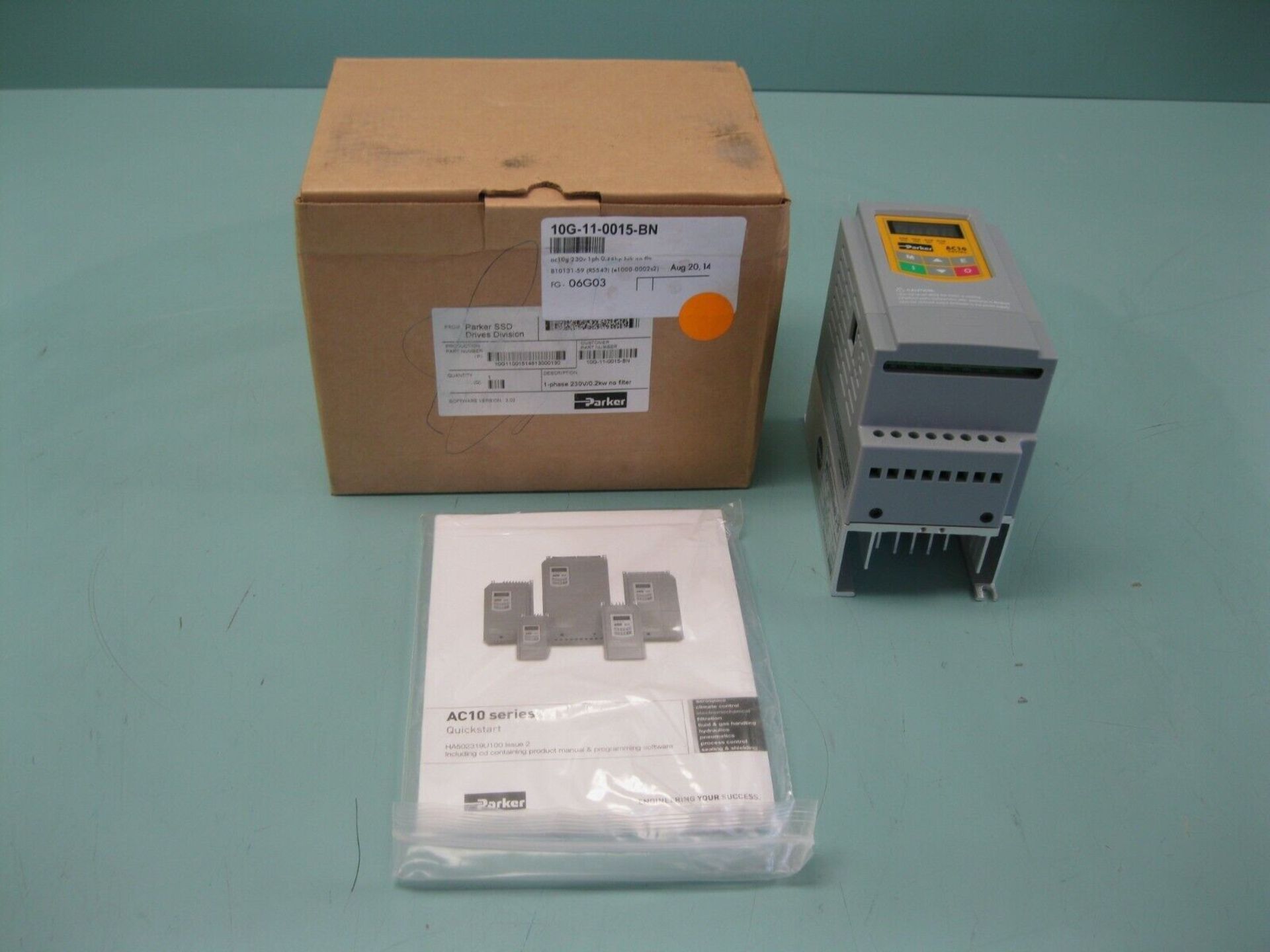 Lot of (5) Parker Hannifin 10G-11-0015-BN Series AC10 0.2 KW VFD Drive NEW (Located Springfield, NH) - Image 2 of 5