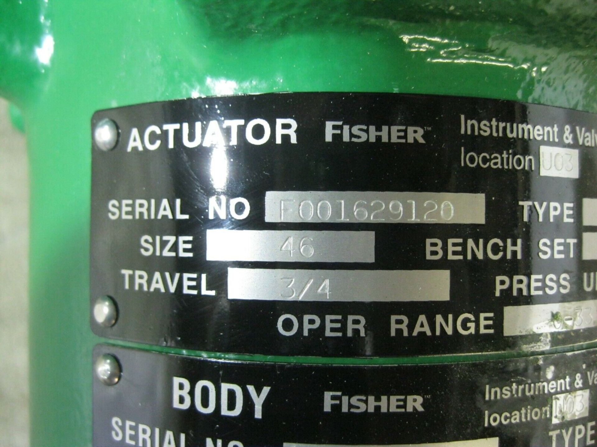 1" 2500# Fisher Controls HPS CS Control Valve 667 Actuator 3582G NEW Z32 (Located Springfield, - Image 3 of 9