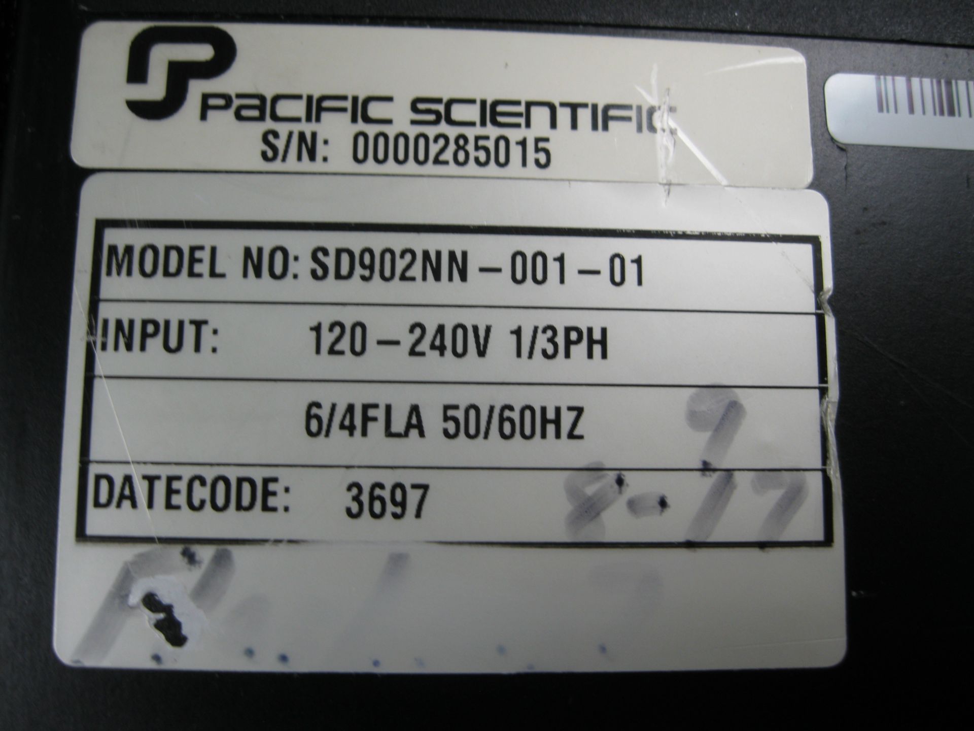 Lot of (2) Pacific Scientific SD902NN-001-01 Flex Drive Servo Drive (Located Springfield, NH) ( - Image 3 of 3