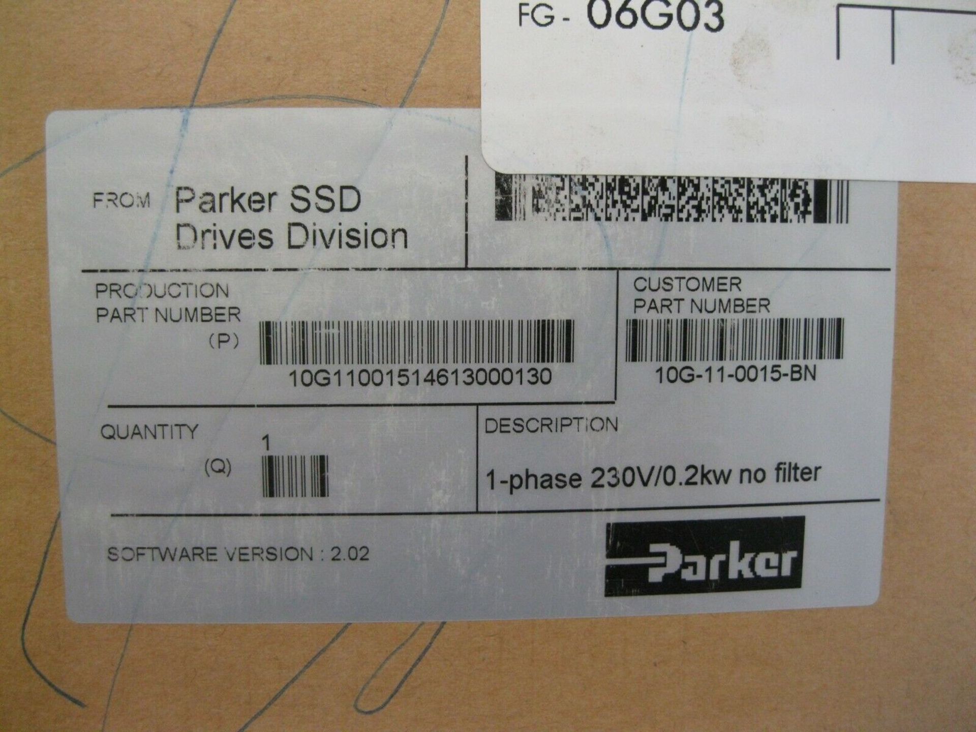 Lot of (5) Parker Hannifin 10G-11-0015-BN Series AC10 0.2 KW VFD Drive NEW (Located Springfield, NH) - Image 5 of 5