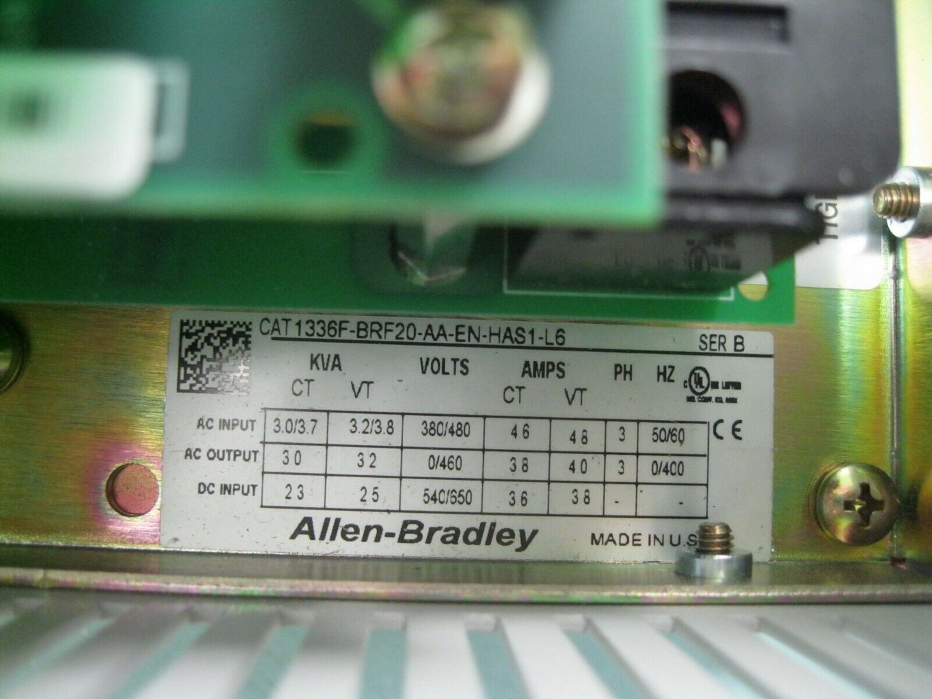Allen-Bradley 1336F-BRF20 Adjustable Frequency 2 HP AC Drive NEW (Located Springfield, NH) ( - Image 4 of 5