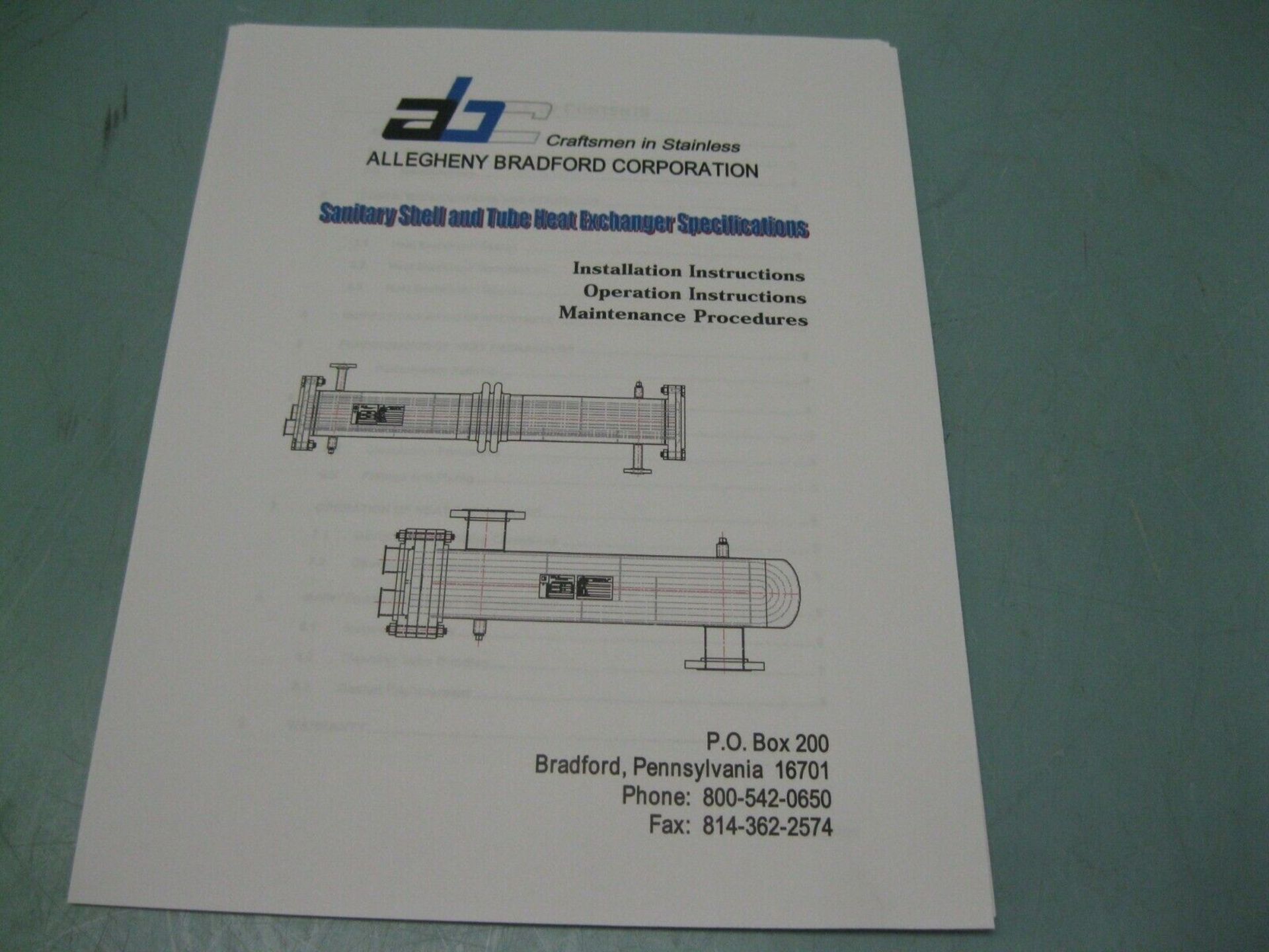 Allegheny Bradford SS HE423300 Heat Exchanger 3.8 Sq Ft NEW (Located Springfield, NH) (Loading - Image 7 of 8