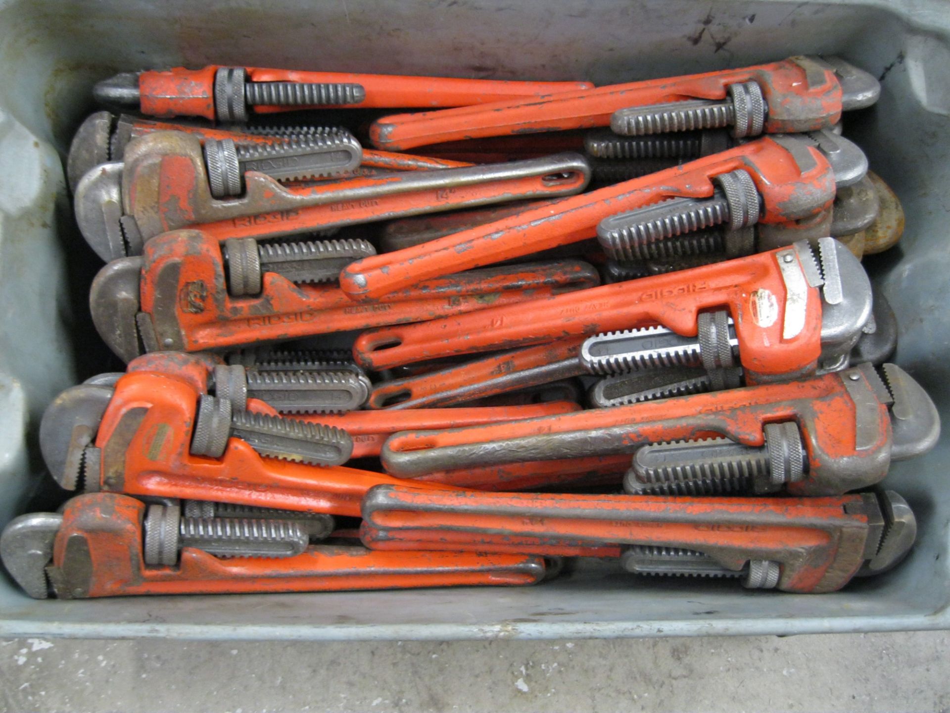 Ridgid Steel Pipe Wrenches (67) 18" and (47) 14" (Located Springfield, NH) (Loading Fee $50) - Image 2 of 3