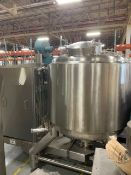 TETRA PAK ALMIX HIGH SHEAR MIXING TANK, MODEL TETRA ALMIX B300-1500V, S/N 14913-11, 2,000 LITER