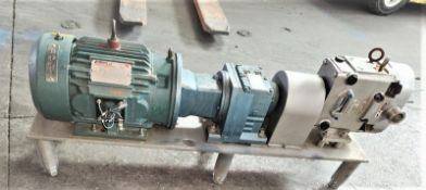 Waukesha S/S Sanitary Positive Displacement Pump, Model 030 US, S/N 1000002742227. Unit Mfg.