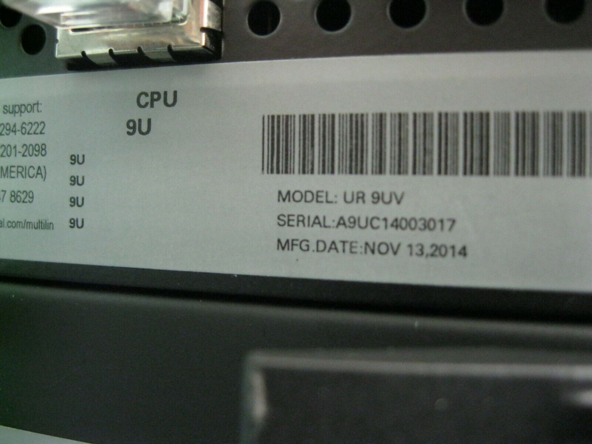 Lot of (5) GE Multilin F35 U03BKLF8LH6LM6CPXX Feeder Management Relay (Located Springfield, NH) ( - Image 7 of 11