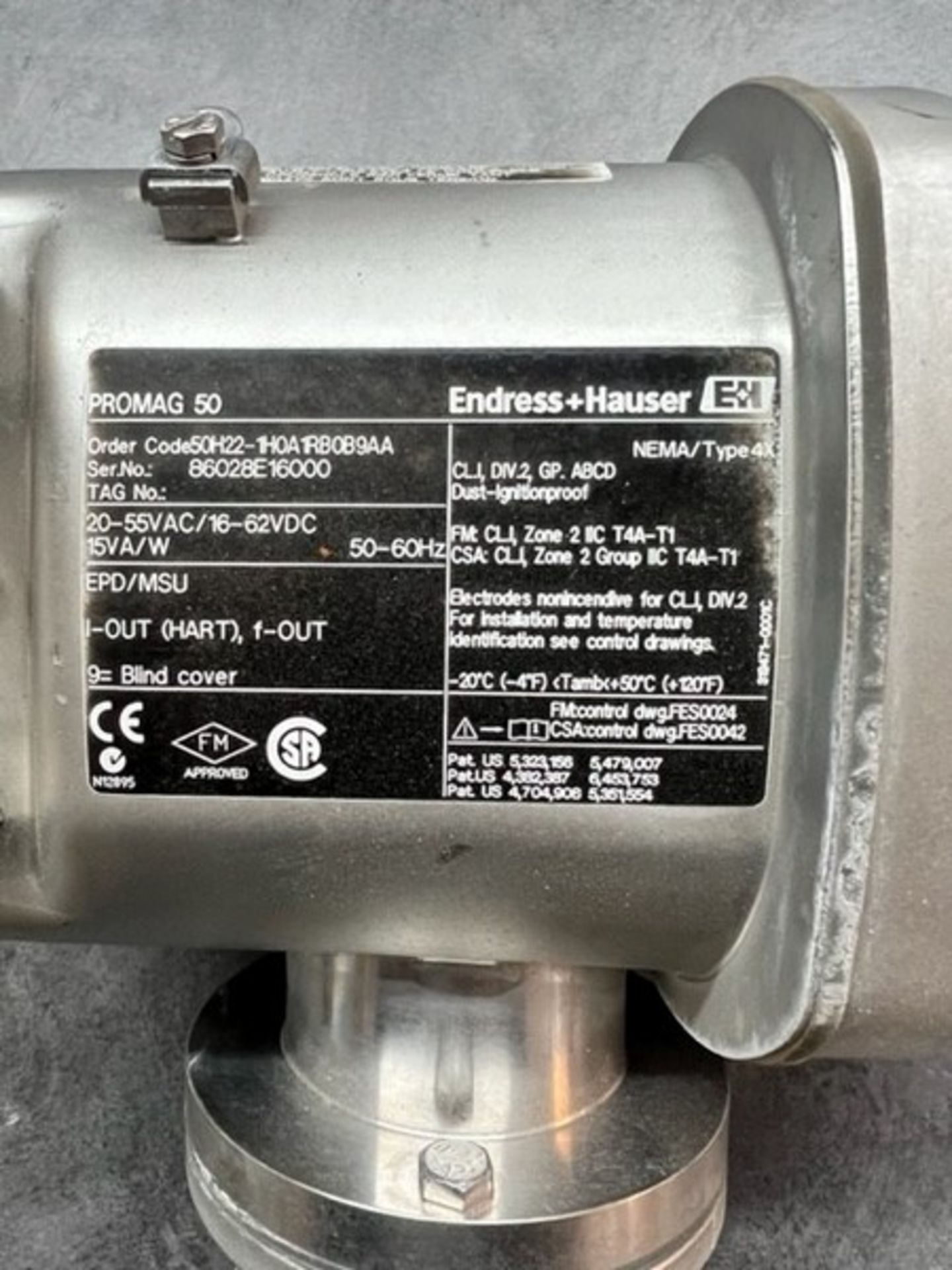 Endress Hauser 1" ProMag 50, S/N 86028E16000 (Load Fee $50) (Located Harrodsburg, KY) - Image 5 of 6