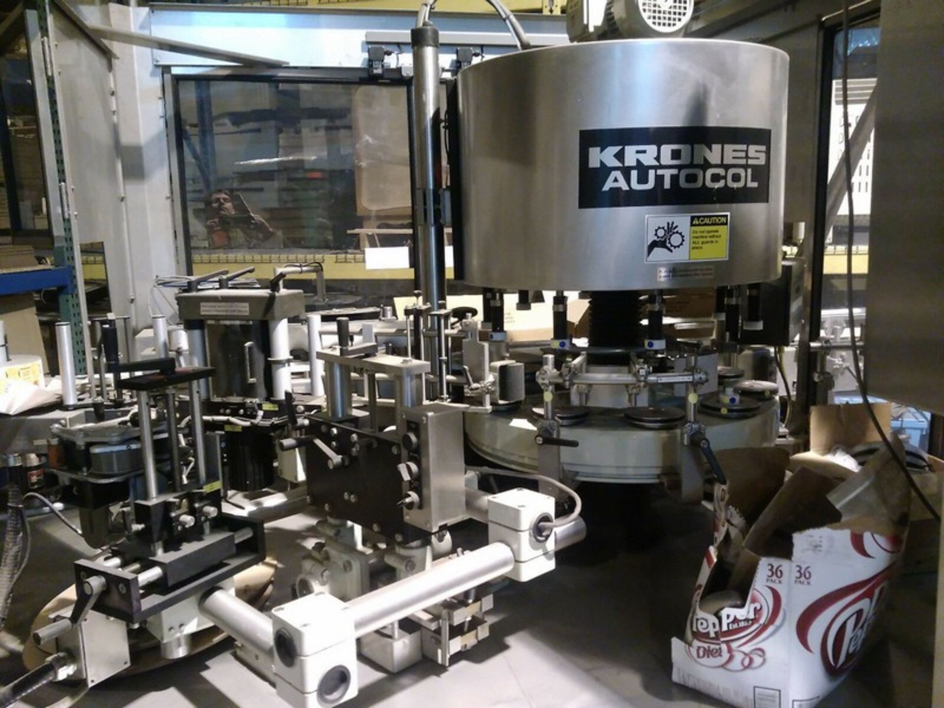 Krones Autocol Labeler, Model Autocol 747, S/N 279 with Hot Stamp Coder, Bar Code Reject, High Speed - Image 7 of 12