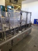 MODERN PACKAGING CUP FILLER, 6-WIDE, ALLEN BRADLEY SLC CPU PLC (LOCATED LEOMINSTER, MA)