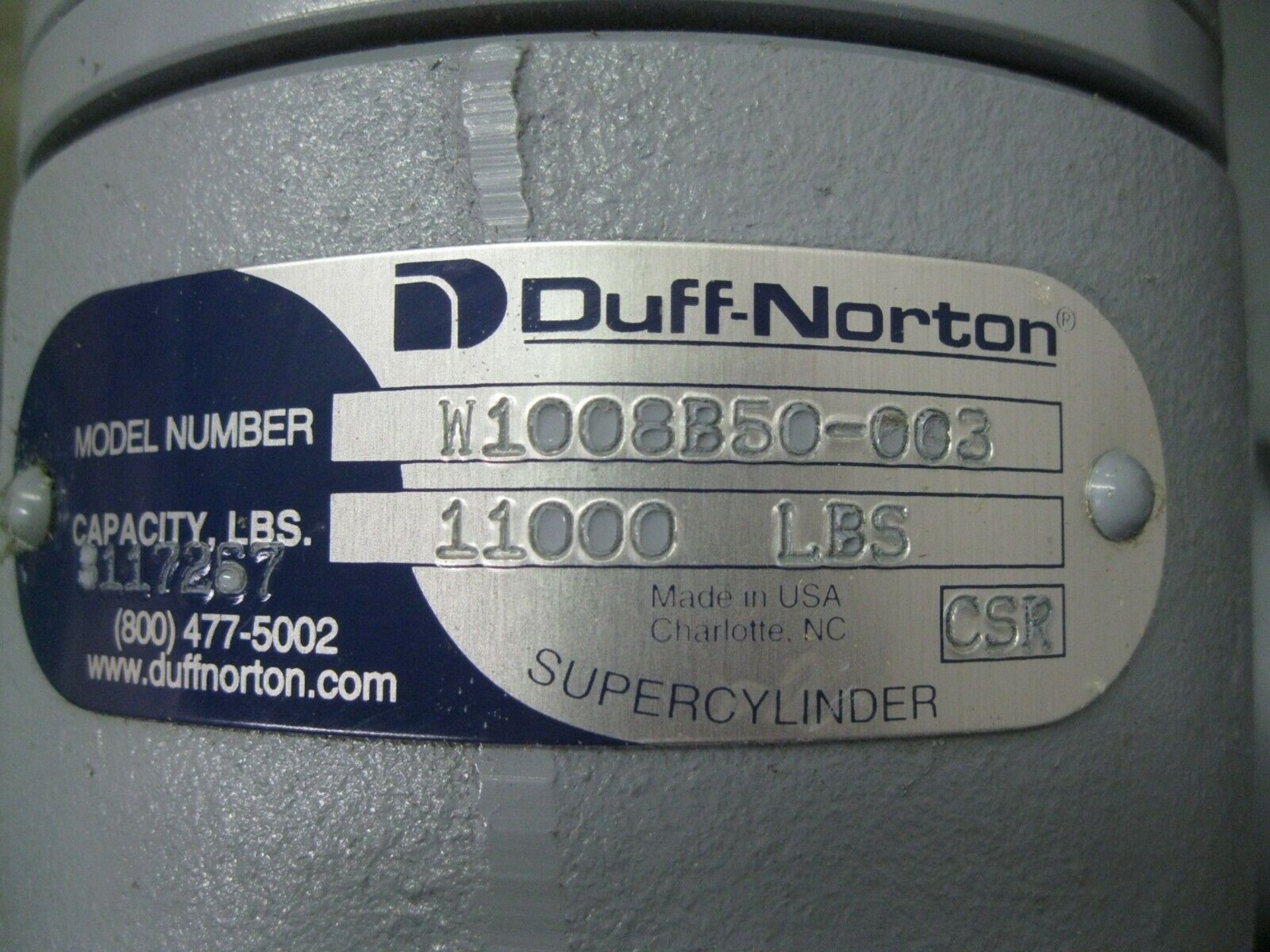 Duff-Norton W1008B50-003 SuperCylinder Linear Actuator 11,000 LBS NEW(Located Springfield, NH) ( - Image 2 of 7