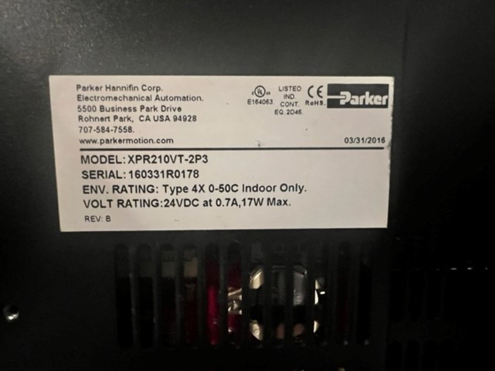 New Open Box Parker Power Station XPR2 Screen, Model XPR210VT-2PS, S/N 160331R0178 (Load Fee $50) ( - Image 3 of 3